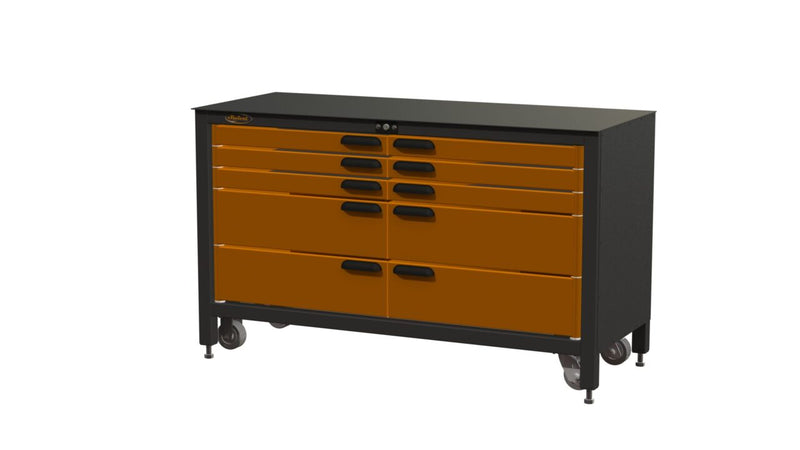 Swivel Workbench - 10 drawers