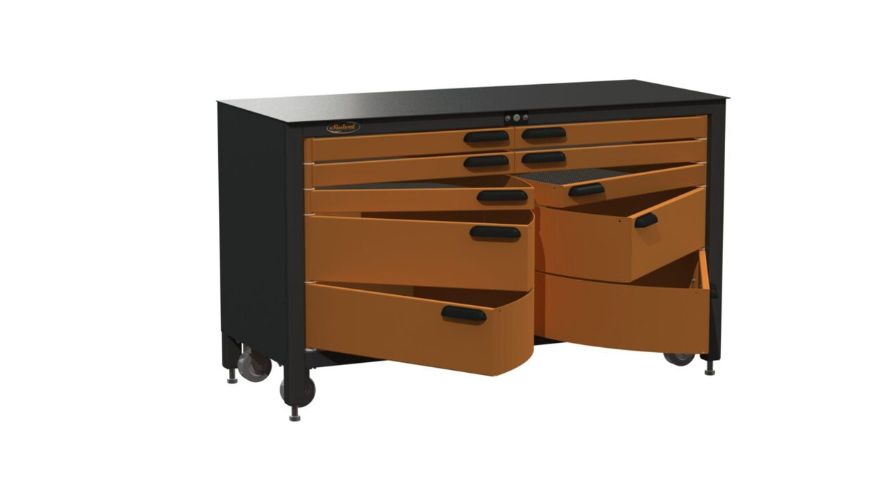 Swivel Workbench - 10 drawers