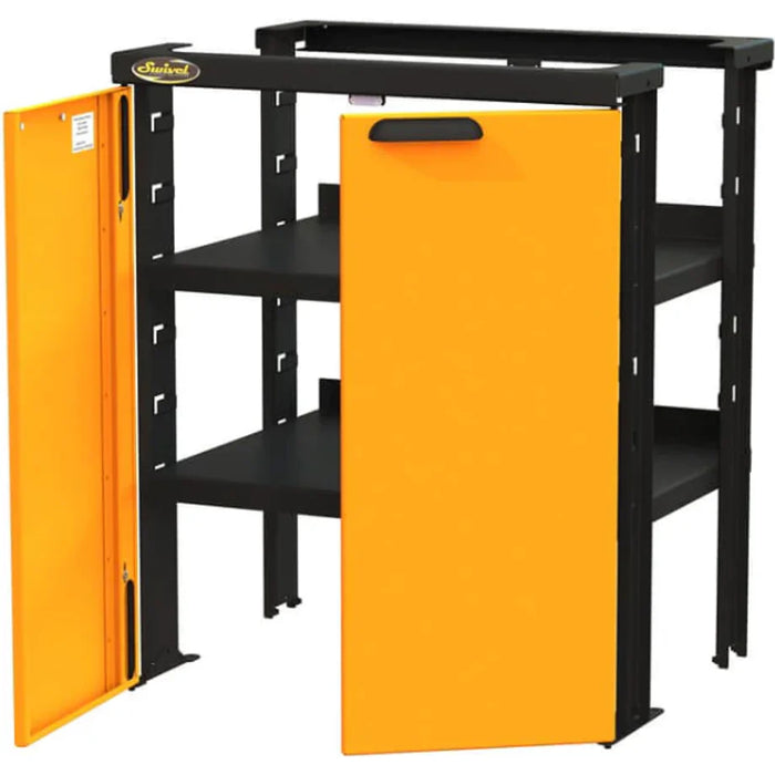 Swivel 30" x 2 Adj. Height Shelves & Mounting Brackets w/ 2 x 15" Doors (require base unit on either si