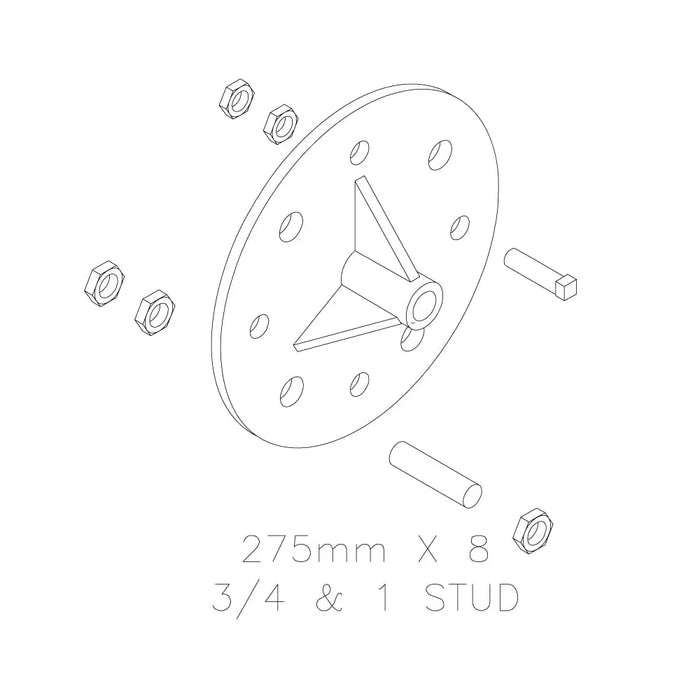 TSI WHD 8 275mm Trk Tire Adapter - 34.901