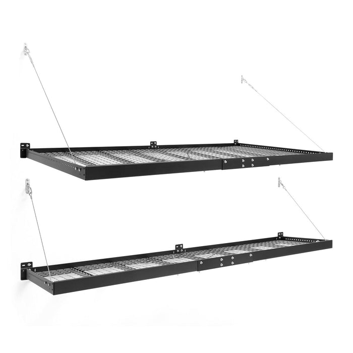 NewAge Pro Series 4 ft. x 8 ft. and 2 ft. x 8 ft. Wall Mounted Steel Shelf Set