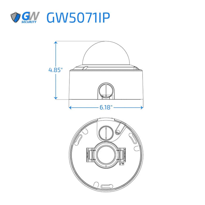 GW Security 32 Channel NVR Security Camera System with 32 * 5MP IP Dome 2.8-12mm Varifocal Lens Camera, Human Detection, 4X Optical Zoom, Built-In Microphone, Vandal-Proof, PoE