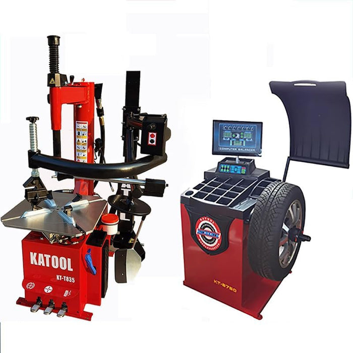 Katool Tire Changer KT-T835 & Wheel Balancer KT-B750 Combo