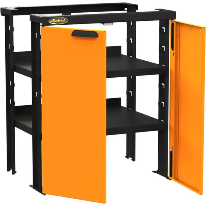 Swivel 30" x 2 Adj. Height Shelves & Mounting Brackets w/ 2 x 15" Doors (require base unit on either si