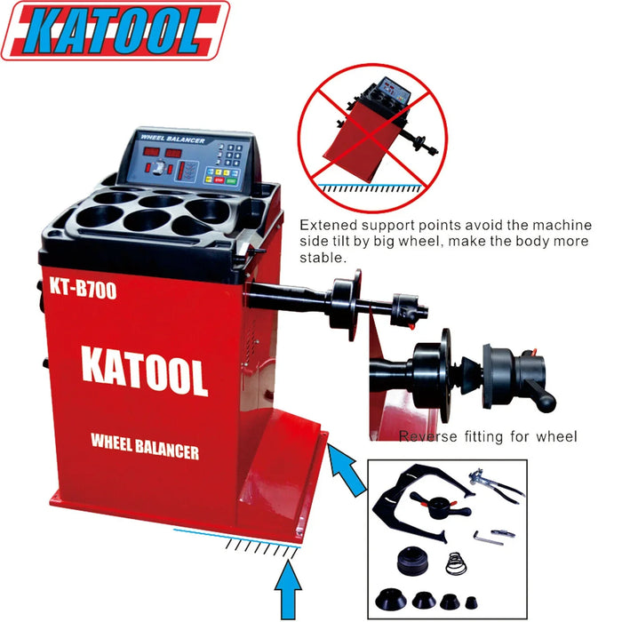 Katool Tire Changer KT-T800 & Wheel Balancer KT-B700 Combo