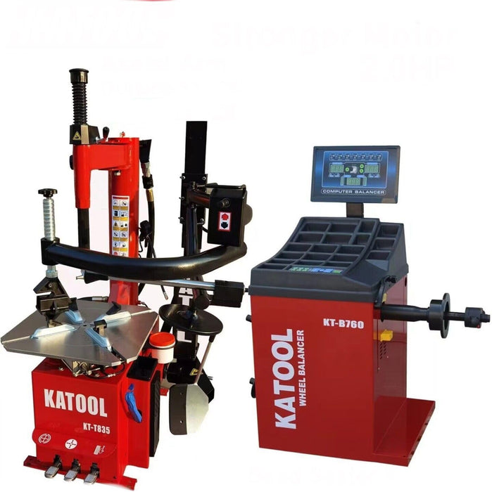 Katool Tire Changer KT-T835 & Wheel Balancer KT-B760 Combo