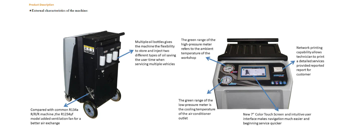 Katool R-1234YF Fully Automatic Recovery, Recycle & Recharge DUAL AC2100 Machine