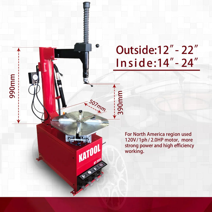 Katool KT-T810 Wheel Clamp Tire Changer Machine