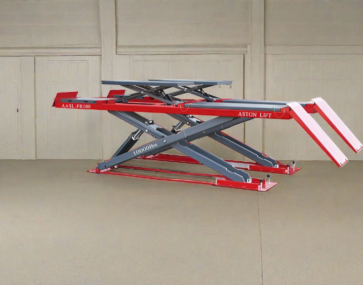 Aston® Full-Rise Alignment Scissor Lift 10000 lbs. Double Scissors AASL-FR100J