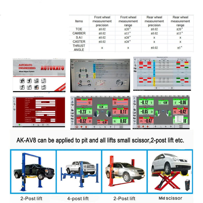 Katool KT-AV8 3D Wheel Alignment System