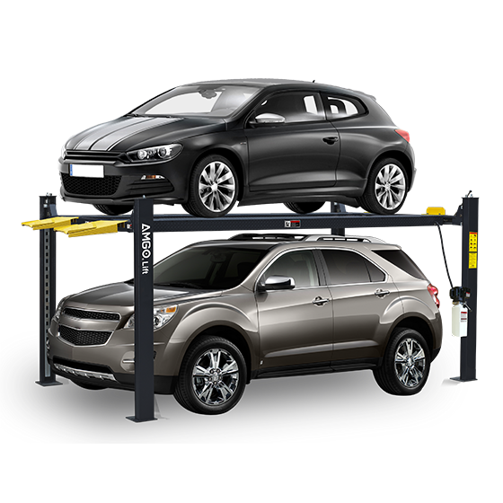 AMGO 4-Post Parking & Car service lift with manual safety release 8,000lbs Extra High - 408-HP