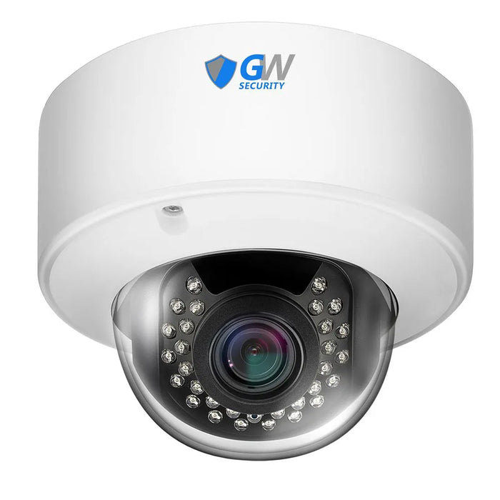 GW Security 32 Channel NVR Security Camera System with 32 * 5MP IP Dome 2.8-12mm Varifocal Lens Camera, Human Detection, 4X Optical Zoom, Built-In Microphone, Vandal-Proof, PoE