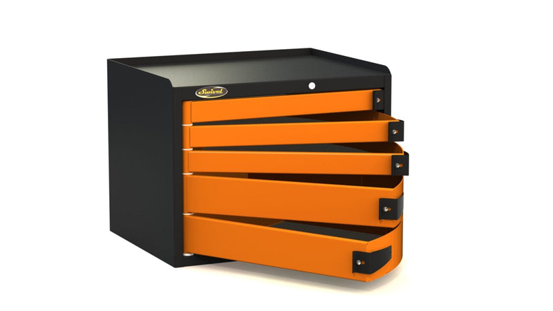 Swivel Benchtop storage - 5 drawers, Pro80 drawers