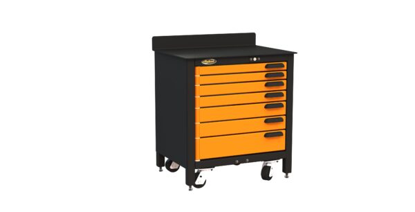 Swivel  Workbench - 7 drawers