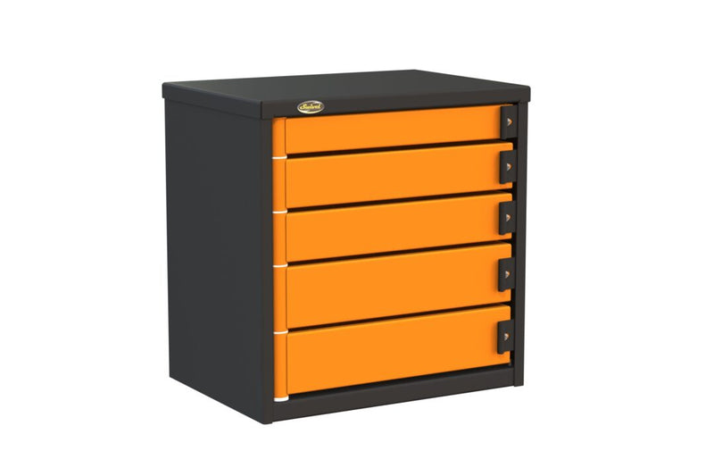 Swivel Service Body / Van Tool Box - 24" W x 24" H, 5 drawers
