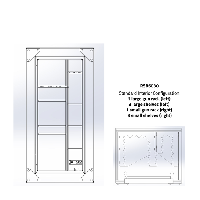 Rhino Strongbox 80-Minute 40 Gun Fire Safe - RSX6030