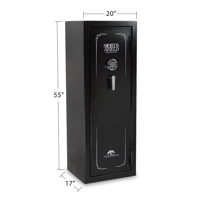 Preserve 18-Gun Fire and Waterproof Gun Safe with Electronic Lock - SA5520P