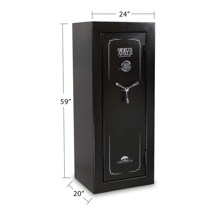 Preserve 24-Gun Fire and Waterproof Gun Safe with Electronic Lock - SA5924P