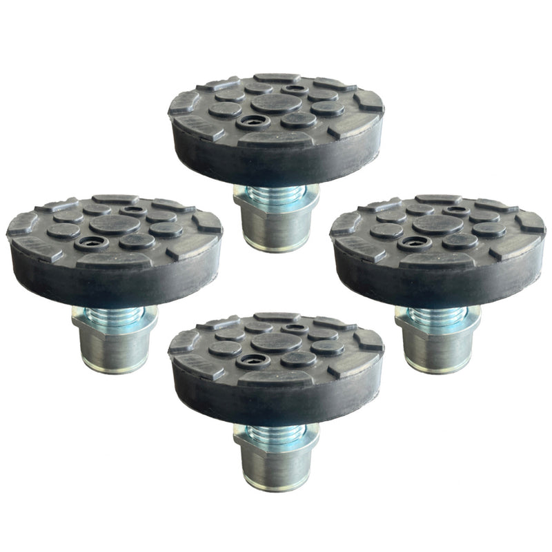 Screw-Up rubber pads or Plug-In pads,  Available in Diameter 50mm, 55mm,  60mm