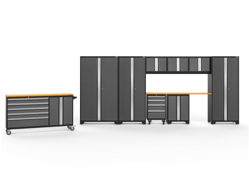 NewAge Bold Series 10 Piece Cabinet Set with Project Cente, Tool Drawer, Base, Wall Cabinet and Locker