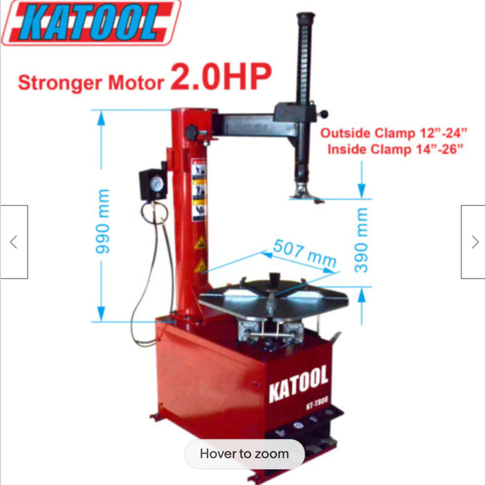 Katool KT-T800 Wheel Clamp Tire Changer Machine