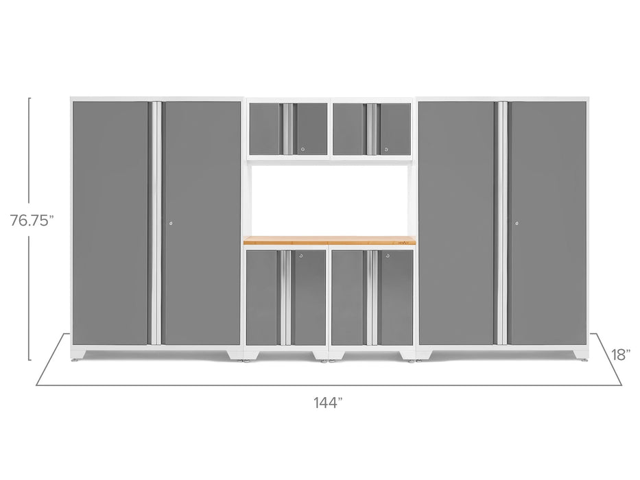 NewAge Bold Series 7 Piece Cabinet Set With 48 in. RTA Locker
