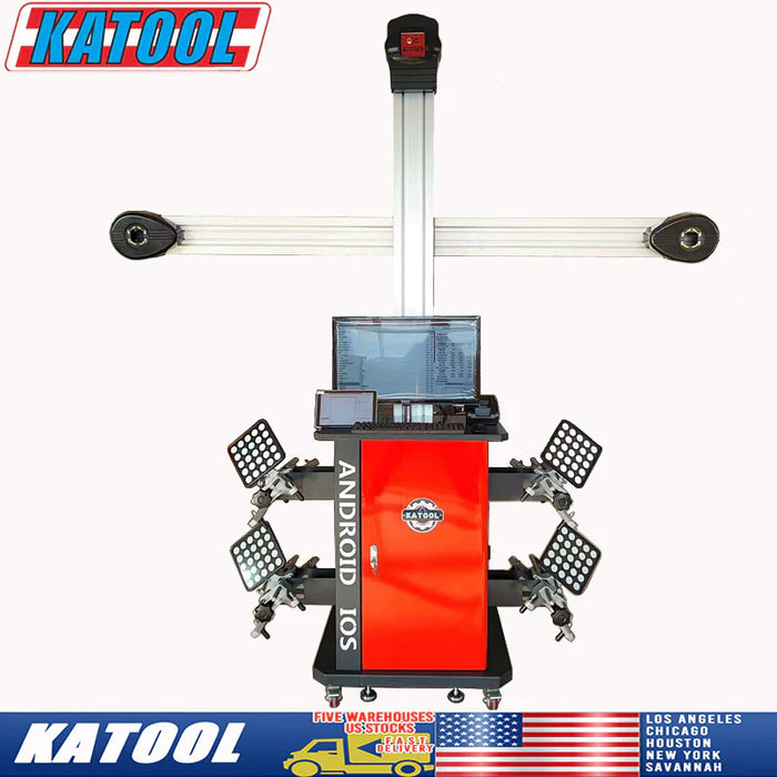 Katool KT-AV9 Wheel Alignment Machine Full-Automatic Works on 2 Post & Scissor Lift