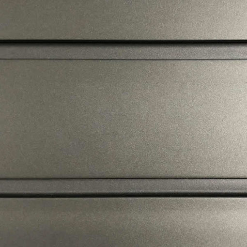 storeWALL 8′ Standard Duty Slatwall Case-Graphite Steel