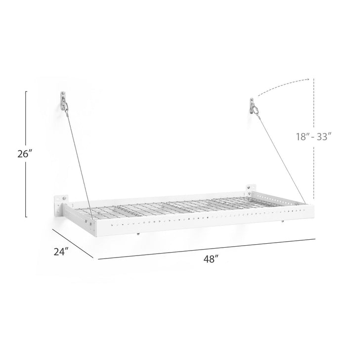 NewAge Pro Series 2 ft. x 4 ft. Wall Mounted Steel Shelf