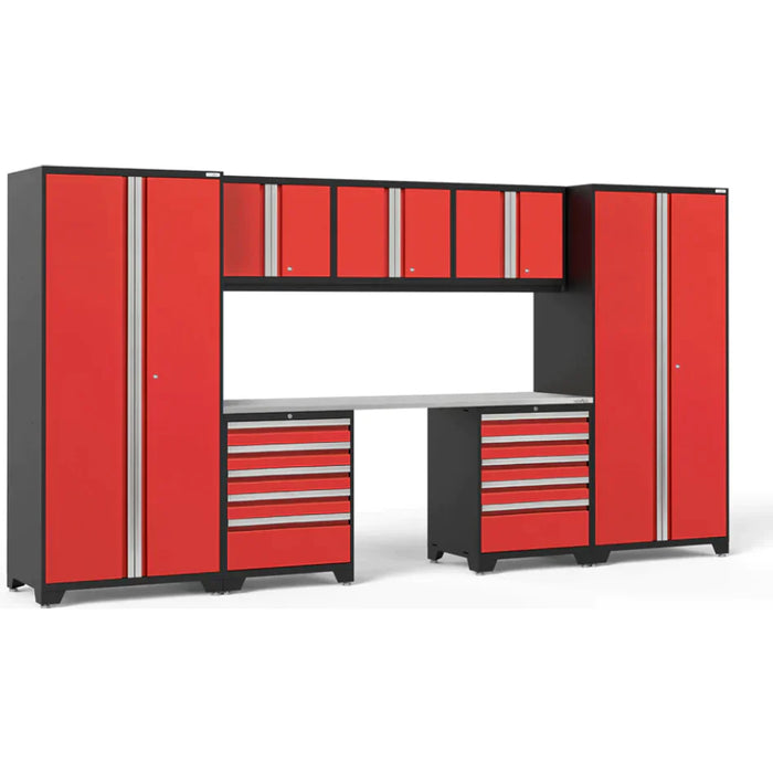 NewAge Pro 3.0 Series 8-Piece Garage Cabinet Set With 2X 5-Drawer Tool Cabinets